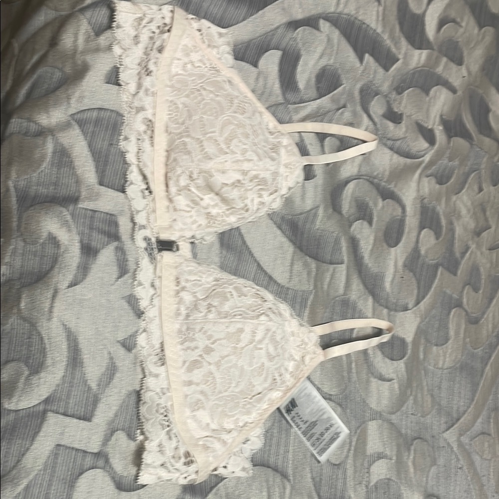H&M Cream One Piece with Intricate Lace Design